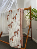 Giraffe Kantha quilt