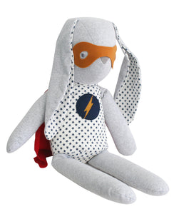 Hero Cuddle Bunny - Navy Stars 51cm